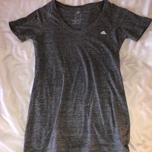 Adidas gray v neck